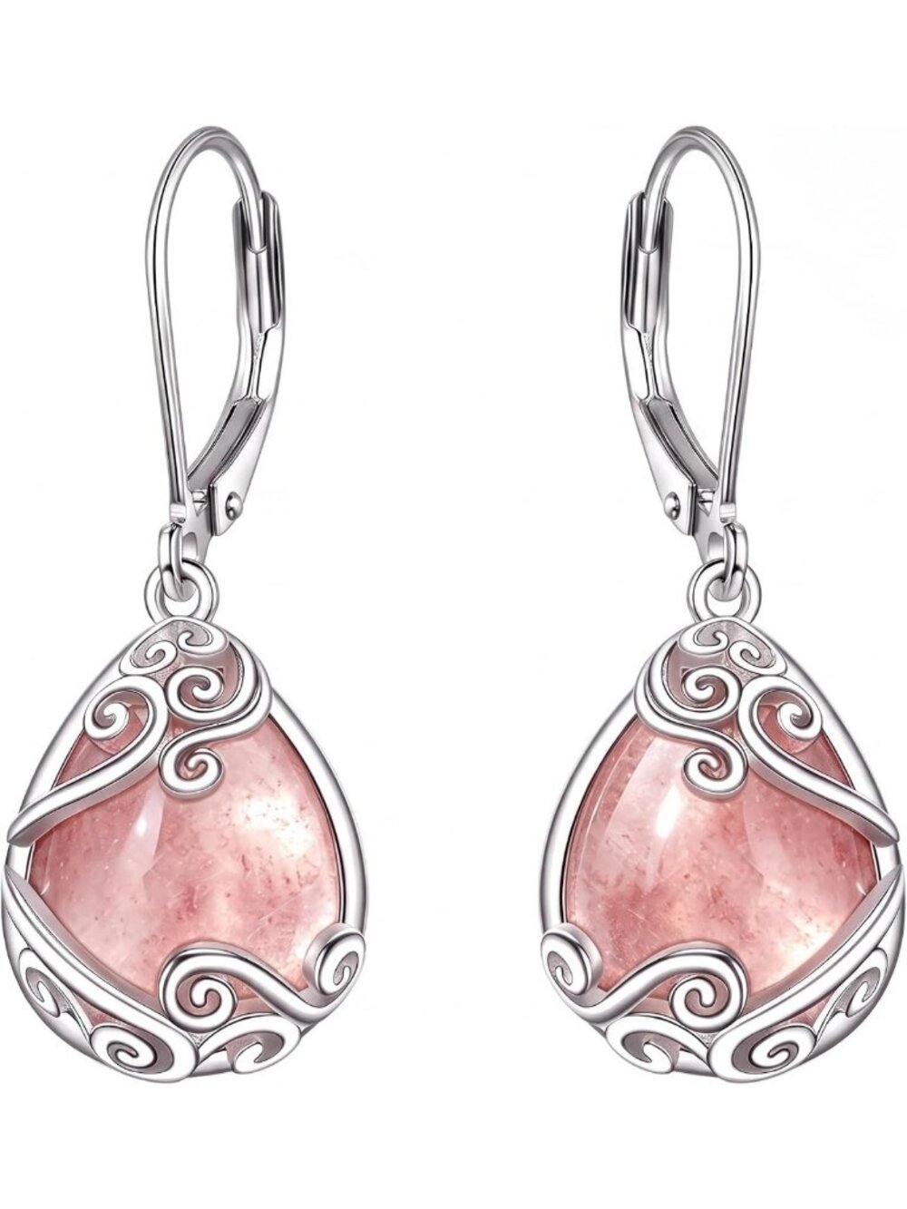 Elegant Teardrop Tree of Life Filigree Dangle Earrings for Women - Perfect Gift!